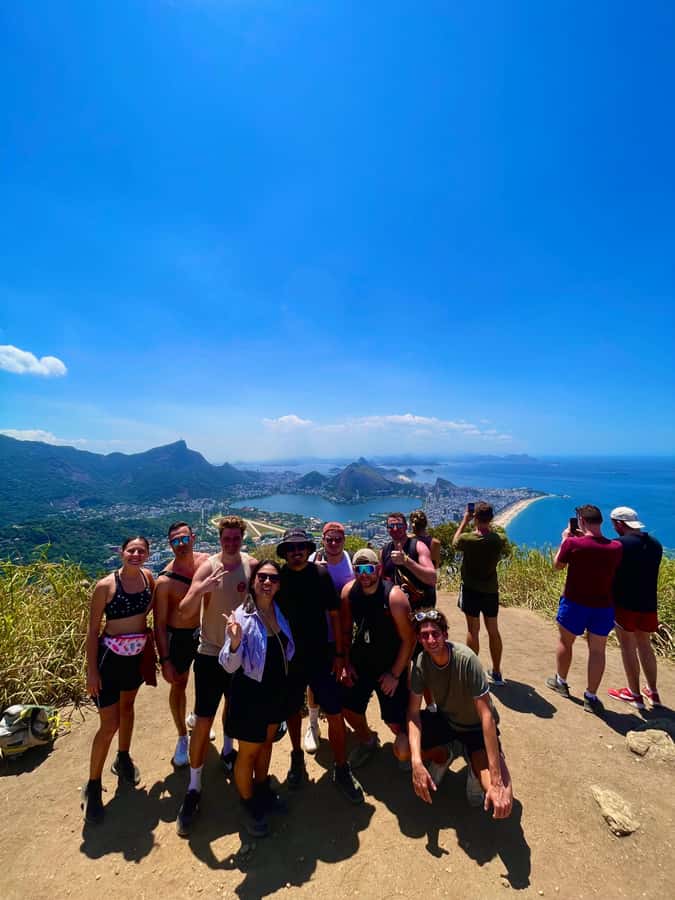 Hike Dois Irmãos + Vidigal Favela Experience - The view from the top
