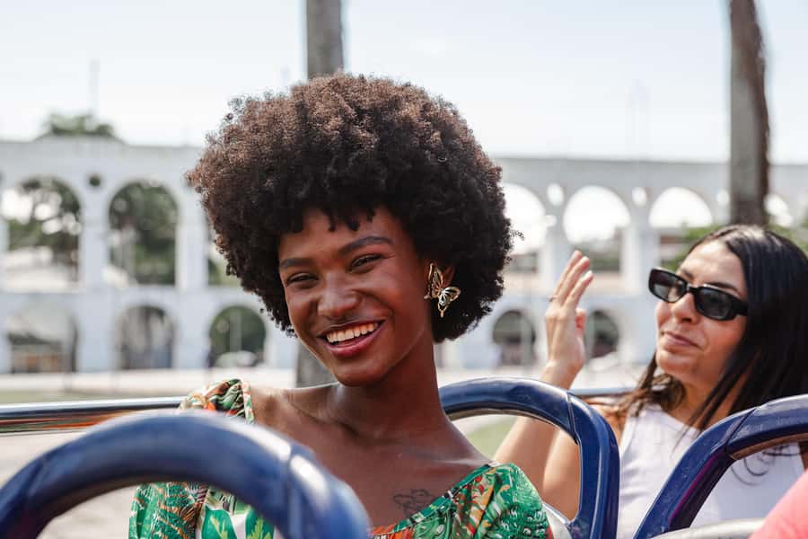 Hop-ON Hop-OFF Sightseeing Bus in Rio de Janeiro - Rio Samba Bus - Heat, seating, and the open upper deck