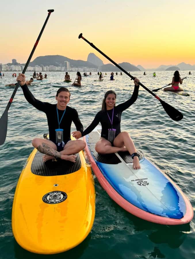Rio de Janeiro: Copacabana Sunrise Stand Up Paddleboard Tour - Learning the basics before you reach the open water