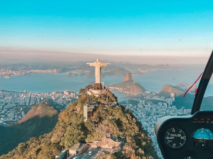 Rio De Janeiro Helicopter Flight Tour - Christ the Redeemer Without the Crowds