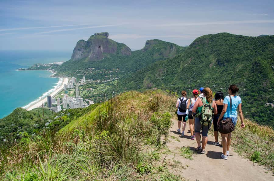 Rio de Janeiro: Vidigal Favela Tour and Two Brothers Hike - Walking the forest trail to the first viewpoint