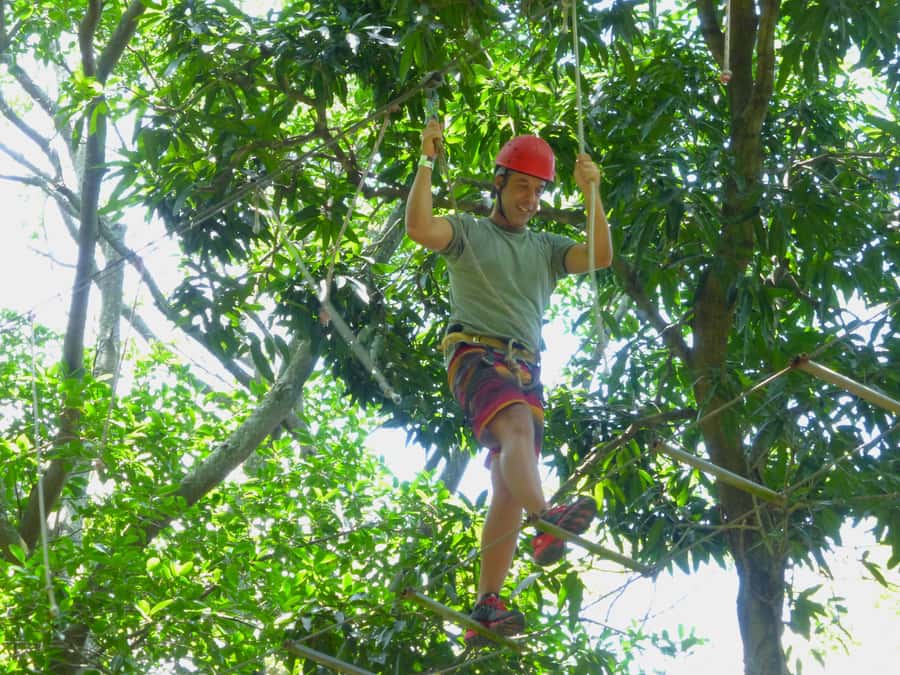 Rio de Janeiro: Zip Lining and Canopy Tree Tour - From Rio streets to Catacumba forest