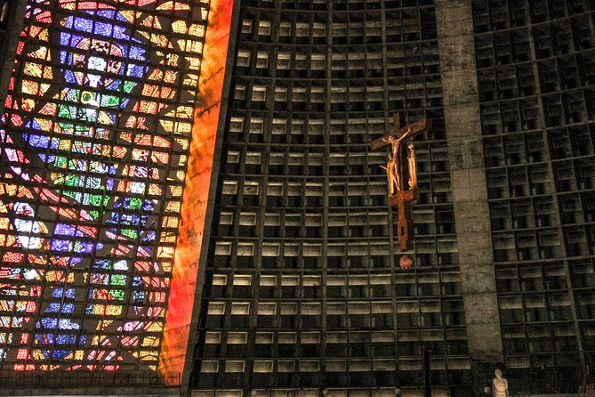Rio Downtown Tour with Selaron Metropolitan Cathedral and more - The Metropolitan Cathedral’s huge interior