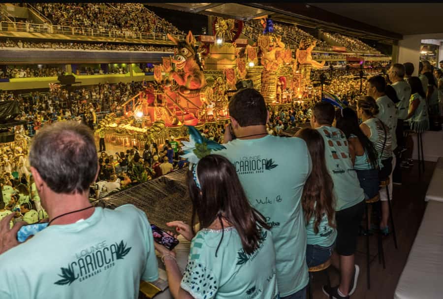 Rio: Premium Carnival Seating with Food, Drinks, & Transfers - Arriving at the Sambadrome