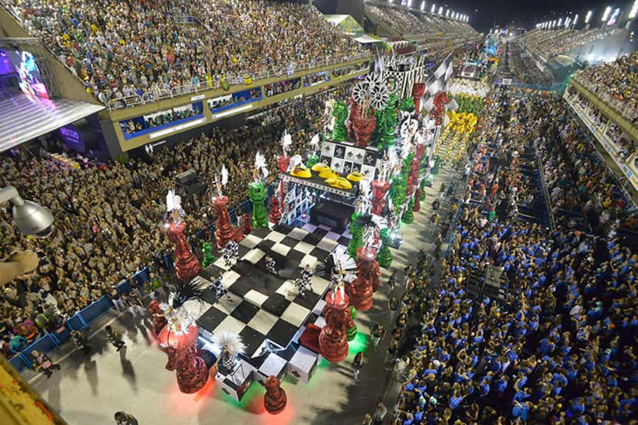 Rio: Premium Carnival Seating with Food, Drinks, & Transfers - Watching the samba schools from close range