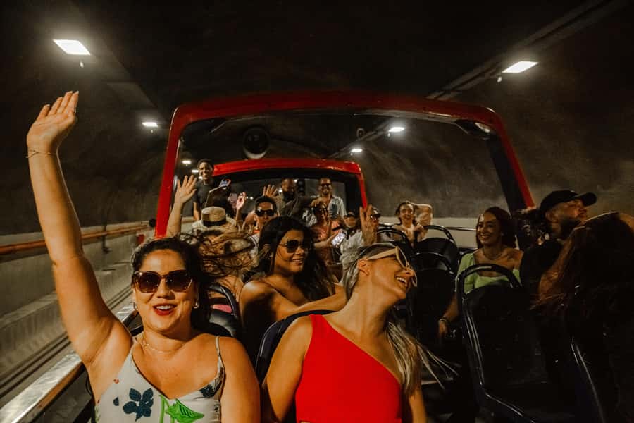 Skyline Night Tour Rio de Janeiro - Panoramic City Tour Rio Samba Bus - Rio after dark from the top of a Samba Bus